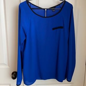 Cobalt Blue Forever 21 Blouse